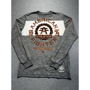 BKE American Fighter Men's Long Sleeved Graphic T-Shirt Size M